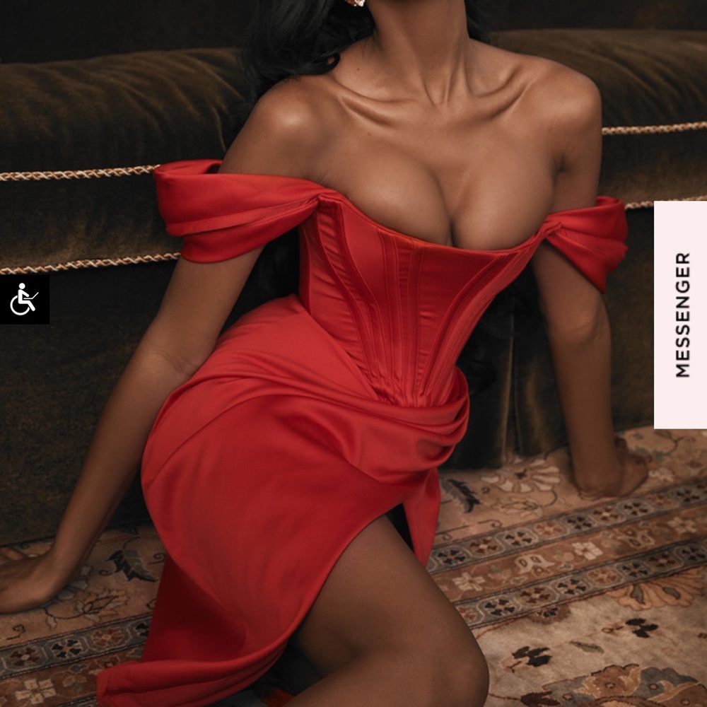 Beautiful red dress House Of CB Red / wear only once / perfect condition
